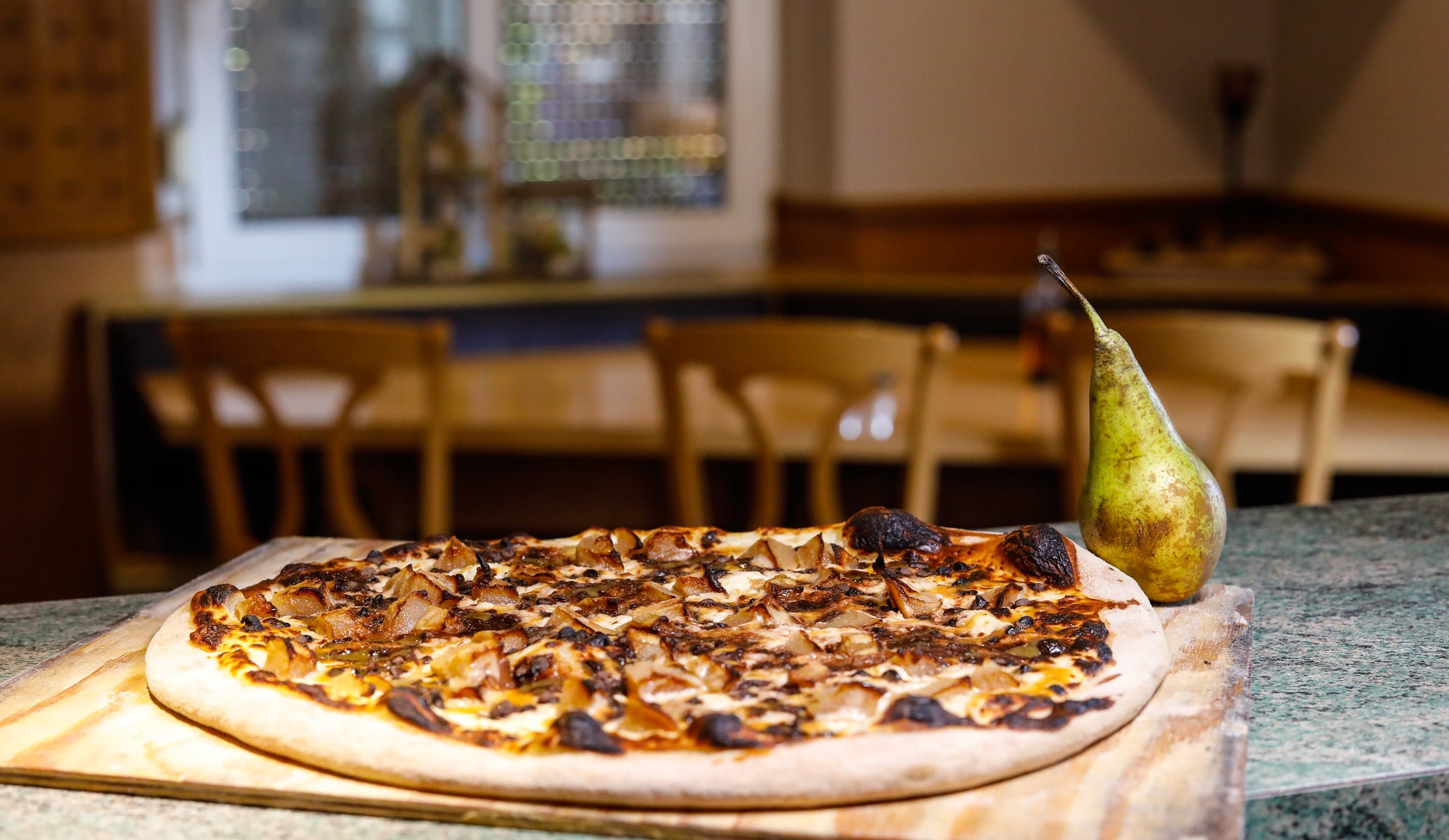 Tarte flambée sucrée